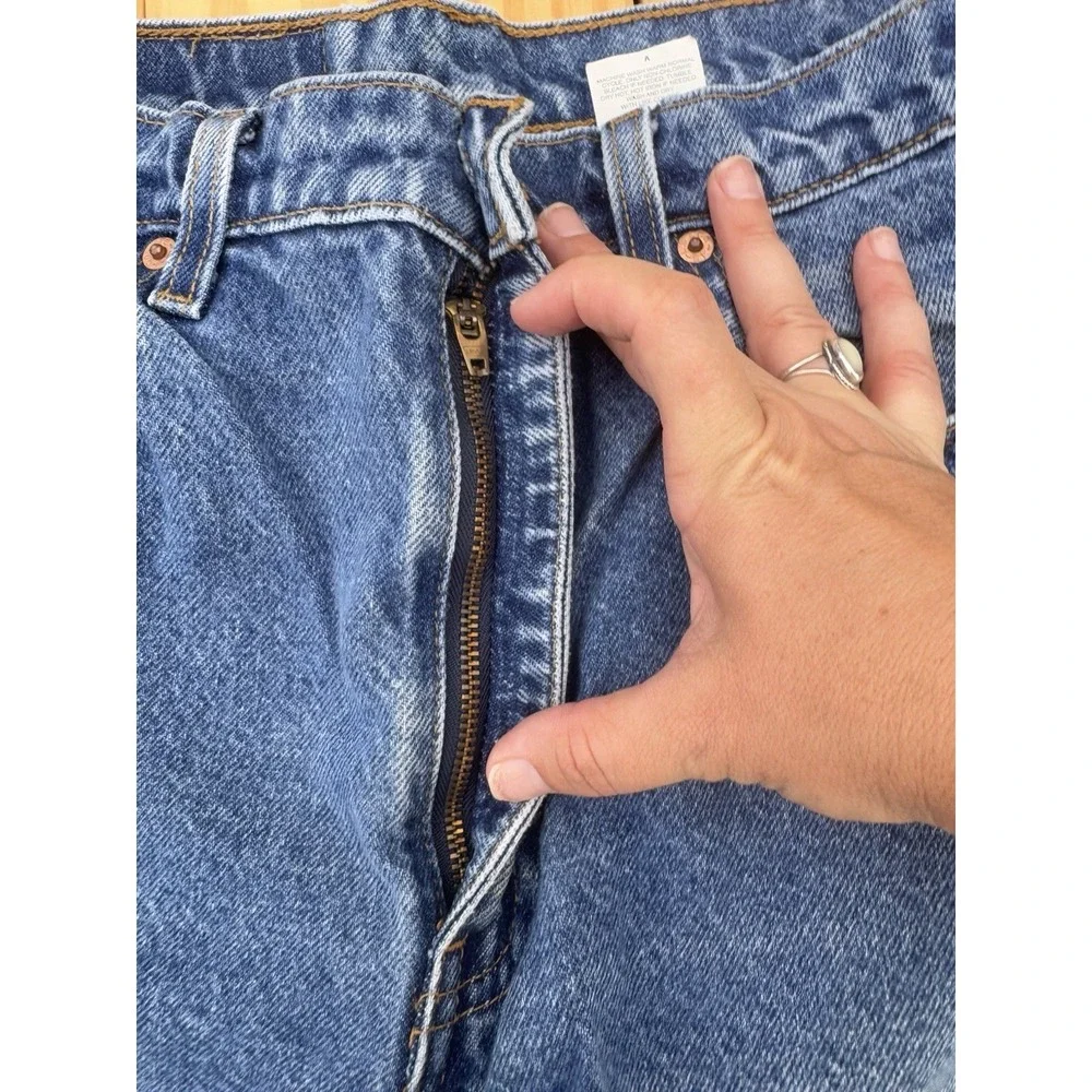 Vintage 90s 505 Levis Jeans Orange Tab Regular Fit Straight Leg 34x32 1996